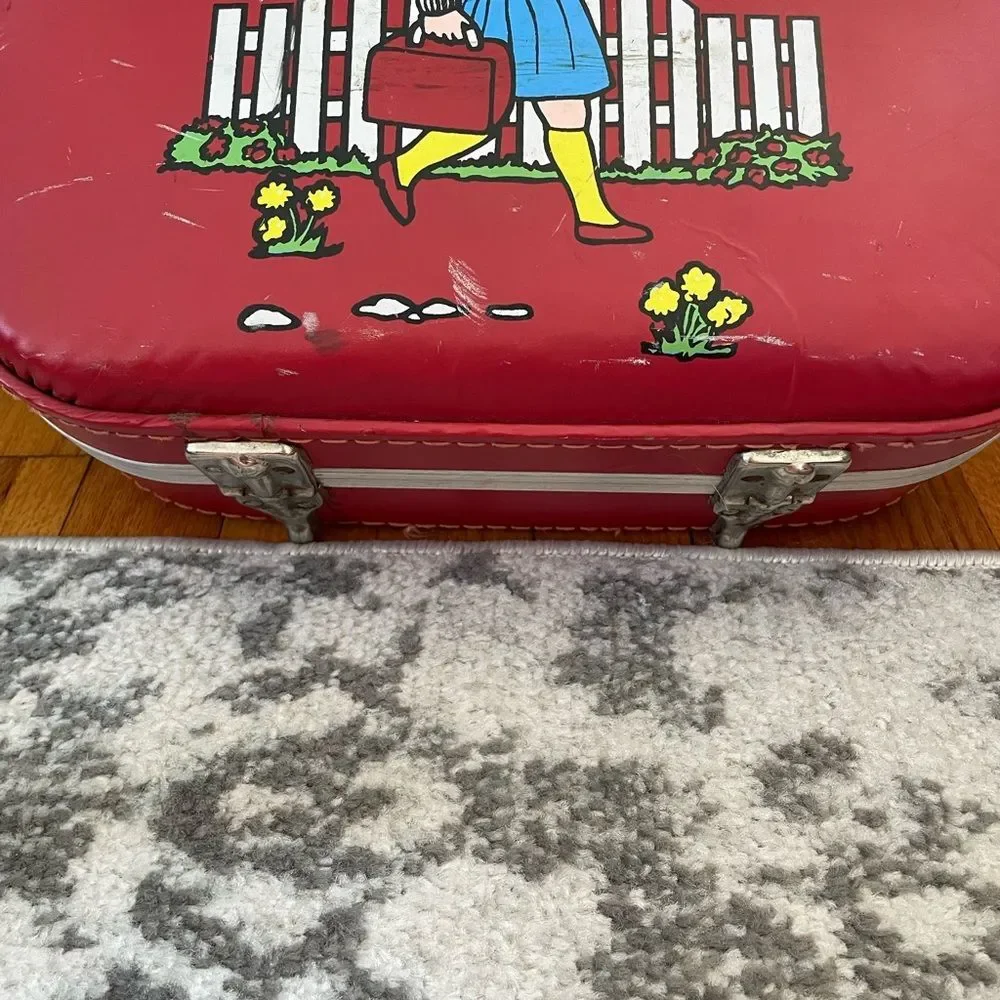 Going to grandmas vintage suitcase